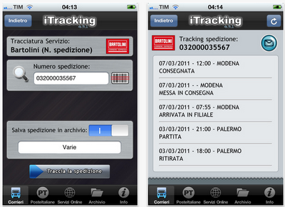 Nuovo aggiornamento per l'applicazione iTracking