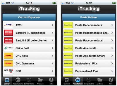 Nuovo aggiornamento per l'applicazione iTracking