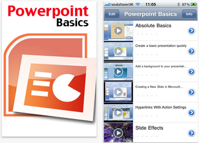 L'applicazione Powerpoint Basics per iPhone e iPod Touch viene scontata da 4,99€ a Gratis per un periodo limitato