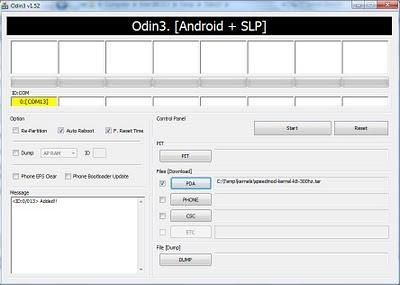 Odin Kernel Installare Kernel alternativo su Samsung Galaxy S [Guida]