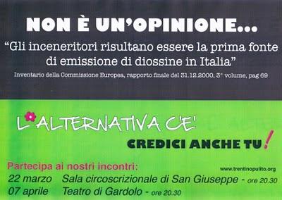 Non è un opinione:gli inceneritori sono la prima fonte di emissione di diossine in Italia.