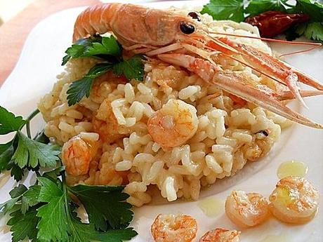 Da Lina: Risotto Scampi e Gamberetti in pentola a presione