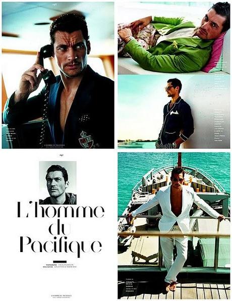 David Gandy su Vogue Hommes International p/e 2011