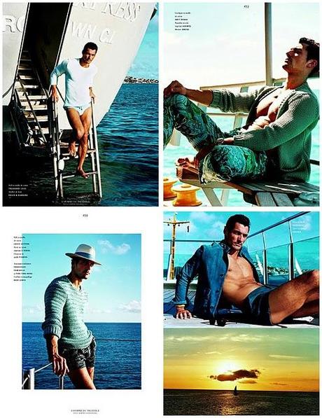 David Gandy su Vogue Hommes International p/e 2011