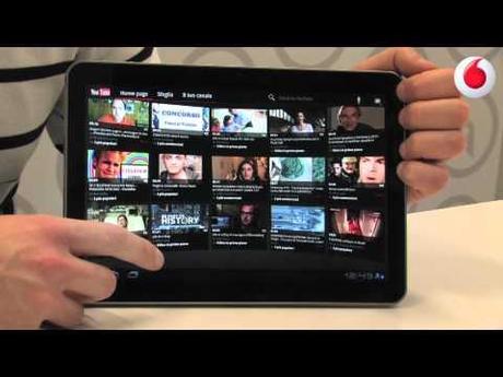 0 Samsung Galaxy Tab 10.1, video anteprima di Vodafone Italia