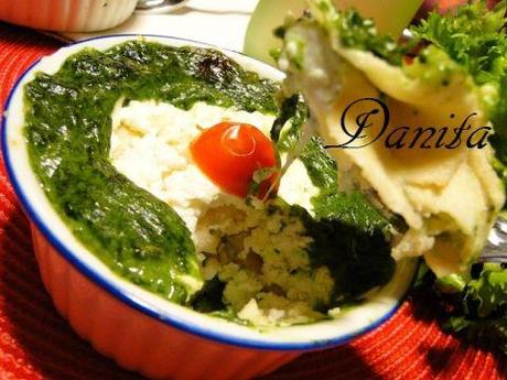 Terrina tricolore di pane carasau alle ortiche