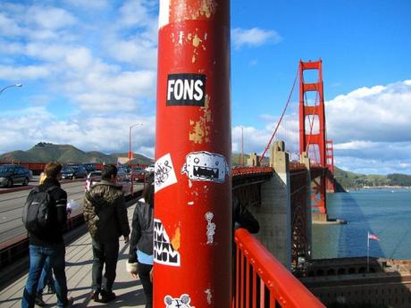 Graffiti al Golden Gate.