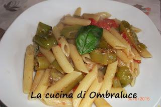 Penne con friggitelli e pomodorini