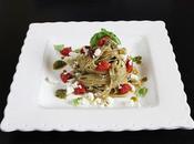 Fatto Casa Tagliatelle Integrali Pesto Pomodorini Forno Caprino Wholewheat with Roasted Tomatoes Goat Cheese