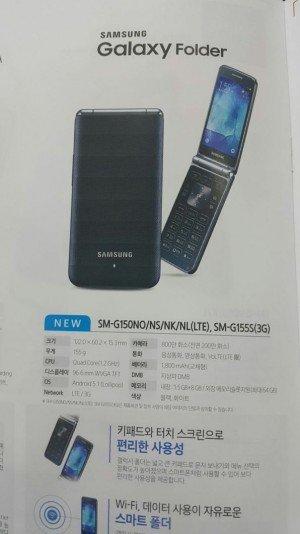 Samsung Galaxy Folder: design a conchiglia ed Android 5.1 a bordo