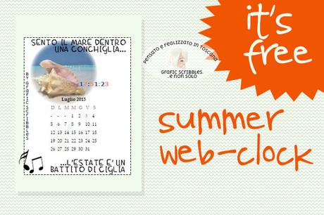 Summer web-clock...FREE DOWNLOAD