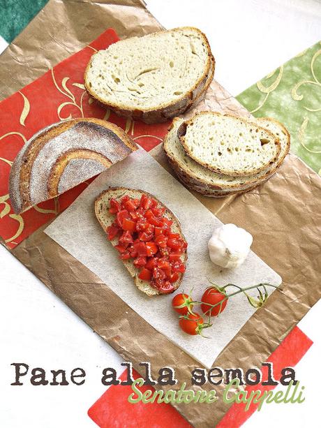 Pane a lievitazione naturale alla semola Senatore Cappelli