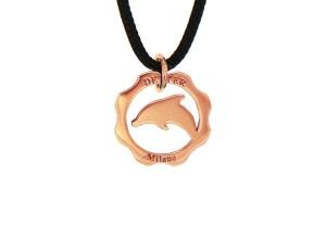ciondolo delfino oro rosaHR