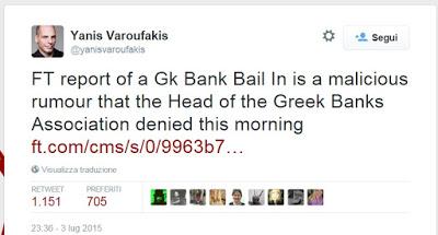 Grecia, la vigilia del referendum. Varoufakis: «Creditori come terroristi»