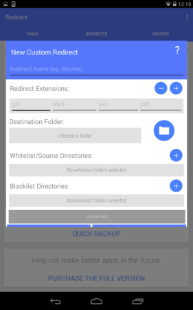 Redirect custom