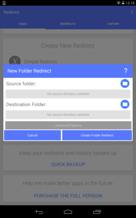 Redirect folder