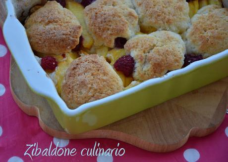 Cobbler alle pesche e lamponi