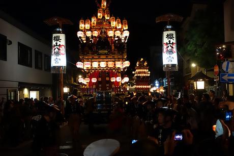 Takayama matsuri, di notte