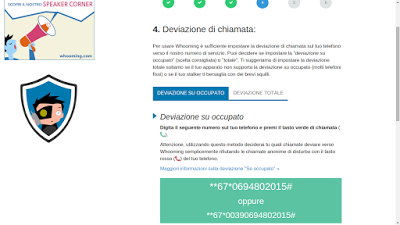 Ci sono due modalità tramite cui scoprire il numero.