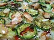 Pizza bianca zucchine marinate mandorle