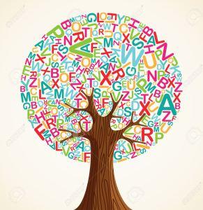 14777582-School-education-concept-tree-made-with-letters-Vector-file-layered-for-easy-manipulation-and-custom-Stock-Vector