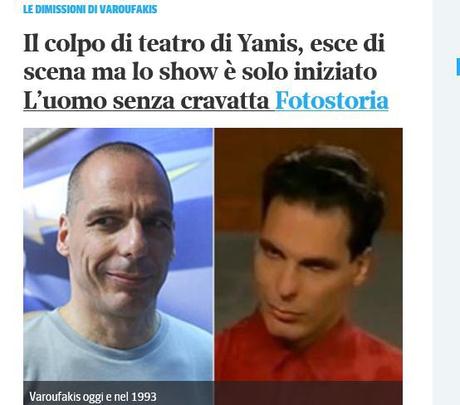Il trendyssimo Varoufakis tra le pagine del Corriere.it
