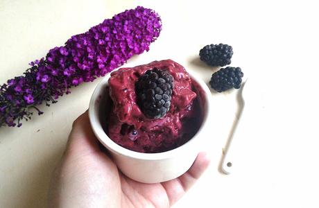 Gelato alle more pronto in due minuti senza gelatiera