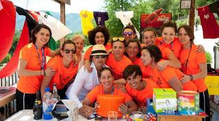 La BOSS del ristorante stellato Alice, Sandra Ciriciello con lo staff di Torneo Fuori dal Mondo 2015