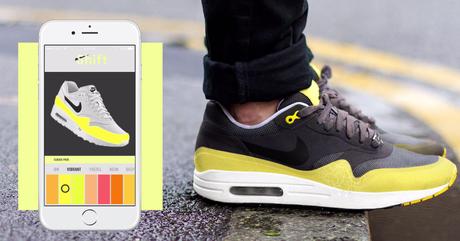 tocchi l'app e le scarpe cambiano colore