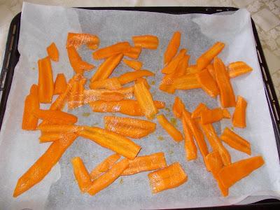 Snack dietetico: patatine di carote