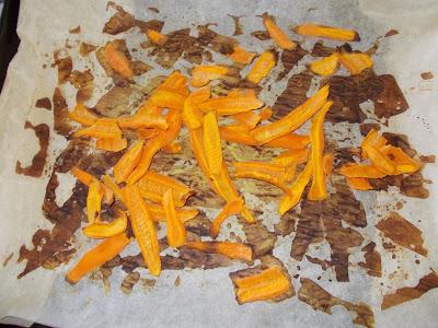 Snack dietetico: patatine di carote