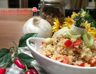 Tabulè di bulgur e verdure