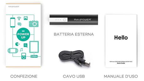 Batteria Portatile 3200mAh RAVPower Luster Mini