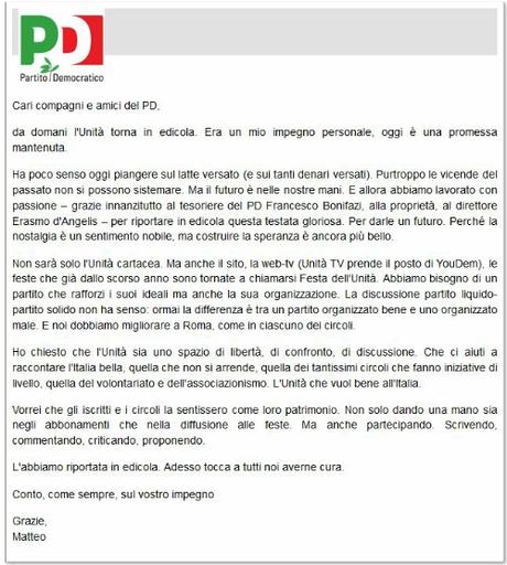 Renzi-lettera