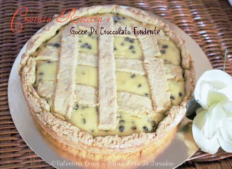 Crostata Ricotta E Gocce Di Cioccolato Fondente