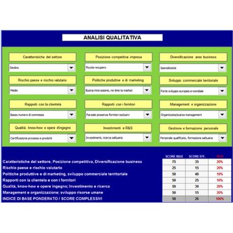 Plan&Rating: analisi del rischio e previsione economico finanziaria