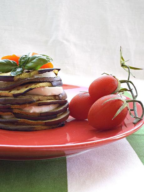 Caprese alle melanzane