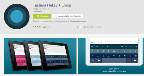 Tastiera Fleksy + Emoji si aggiorna e diventa gratuita