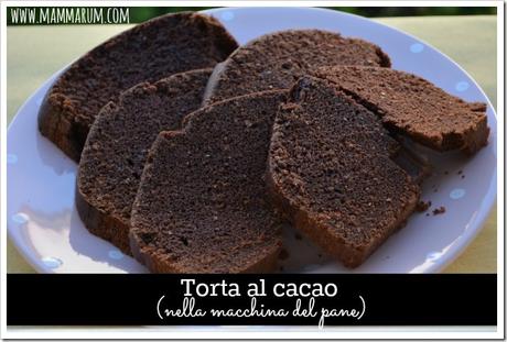 Torta al cacao nella macchina del pane