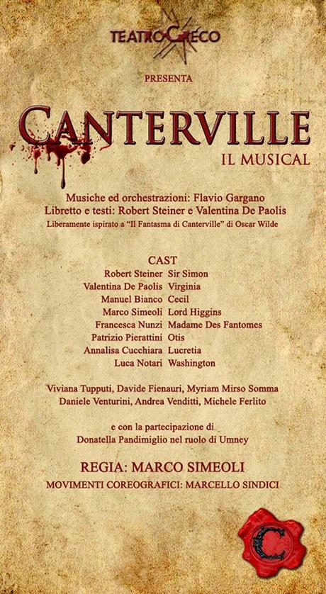 Canterville Musical in versione semiconcertistica ad agosto a Roma