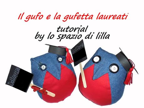 Facciamo insieme...Il gufo e la gufetta laureati imbottiti/ Let's make together...The stuffed male and female graduate owls