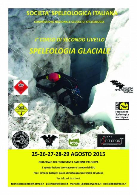 CORSO DI II° LIVELLO DI SPELEOLOGIA GLACIALE