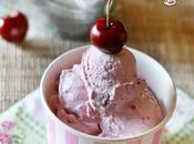 Gelato alla ciliegia rosa Cherry rose water cream