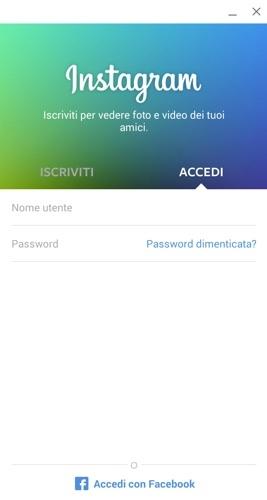 Instagram su PC passo 8