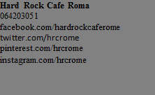 Hard Rock Cafe al TeverEstate