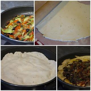 Pizza in padella alle verdure e origano senza glutine e senza lattosio