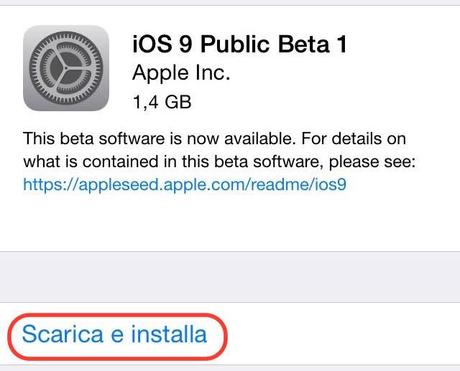 Come installare beta pubblica iOS 9 su iPhone e iPad