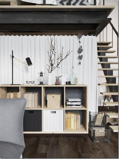 case e inetrni - mini loft praga - stile scandinavo (9)