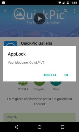 AppLock blocca app
