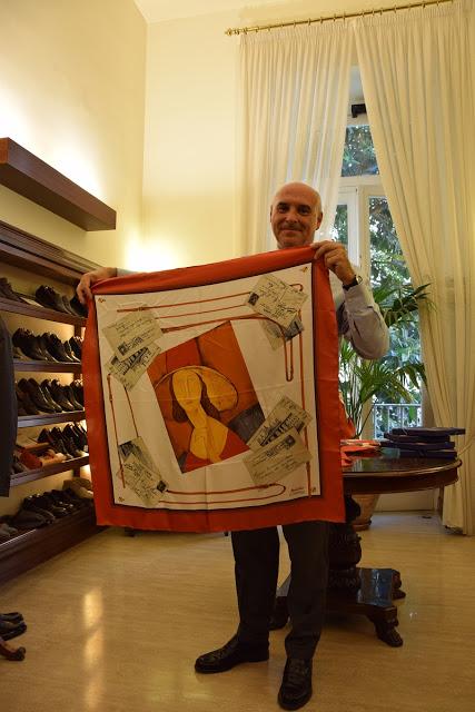 Marinella presenta il foulard dedicato a Modigliani